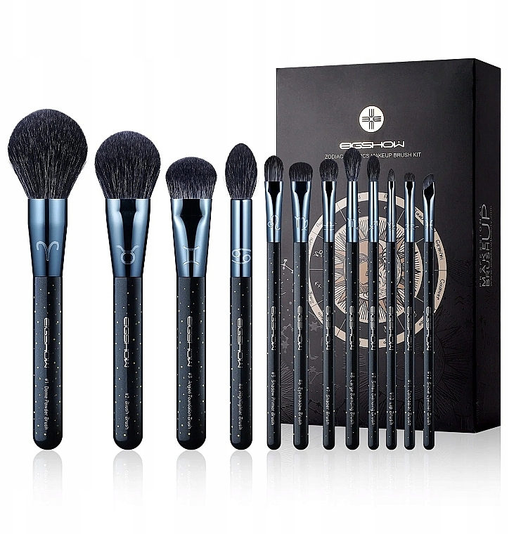 Набор кистей для макияжа, 12 шт. - Eigshow Beauty Zodiac Brush Set — фото N1