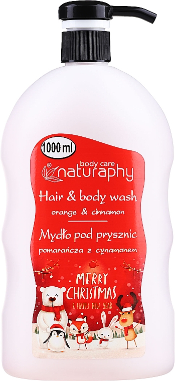 Шампунь-гель для душу "Апельсин і кориця" - Bluxcosmetics Naturaphy Orange & Cinnamon Hair & Body Wash — фото N3