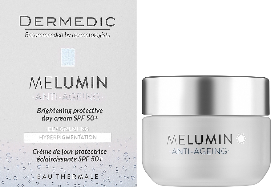 УЦЕНКА Защитный осветляющий дневной крем SPF 50+ - Dermedic Melumin Anti-Ageing Day Cream SPF 50+ * — фото N2