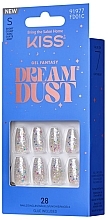 Набір накладних нігтів, розмір S, 28 шт. - Kiss Gel Fantasy Dream Dust — фото N1