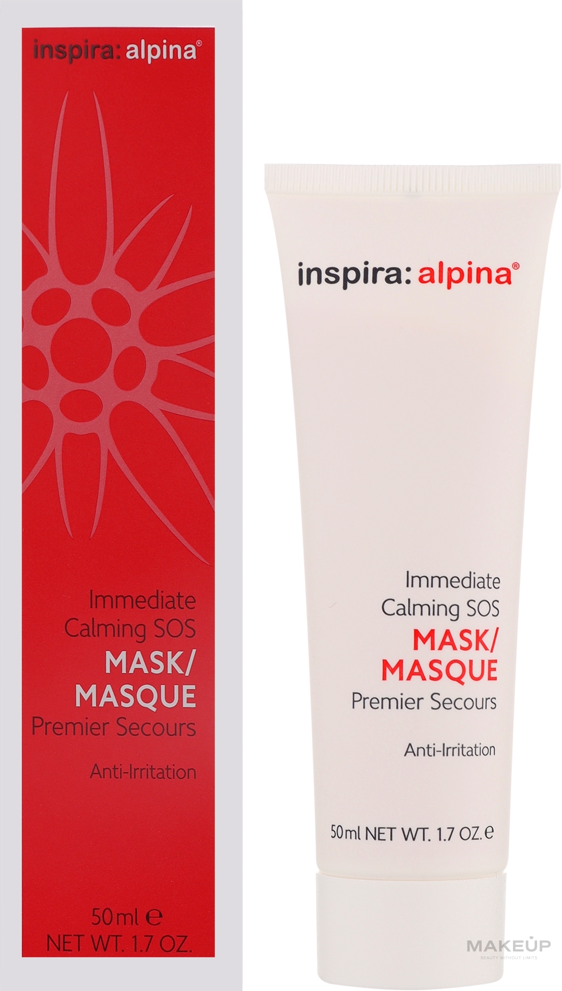 Успокаивающая SOS-маска для лица - Inspira:cosmetics Inspira:Alpina Immediate Calming SOS Mask — фото 50ml