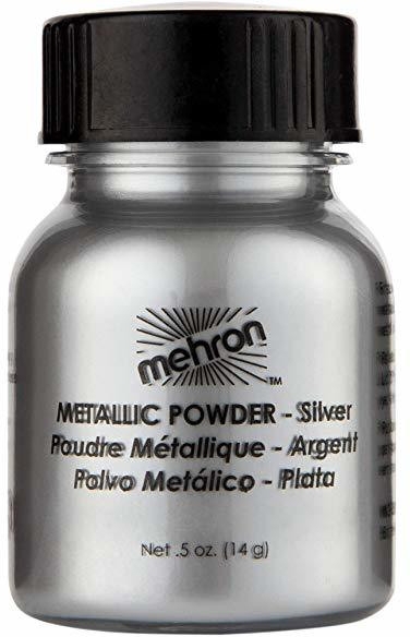 Металлическая пудра-порошок - Mehron Metallic Powder Silver — фото N1