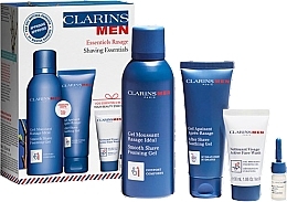 Парфумерія, косметика Набір - Clarins Essential Rasage Shaving Essential (oil/3ml+gel/75ml+foam/150ml+wash/30ml)