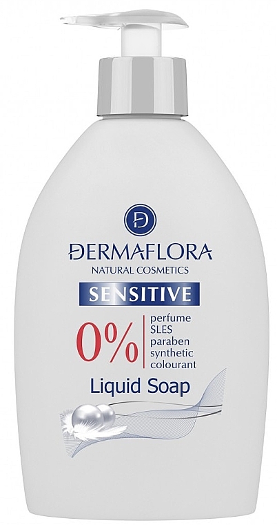 Жидкое мыло для рук - Dermaflora Sensitive Natural Liquid Soap — фото N1