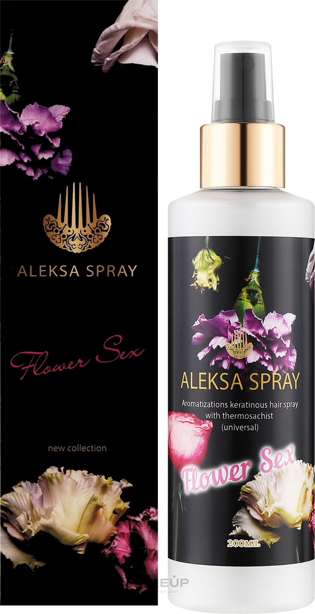 Aleksa Spray - Кератиновый спрей для волос с термозащитой (Универсальный) с ароматом by Kajal Dahab  — фото 200ml