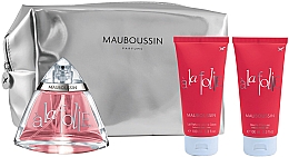 Духи, Парфюмерия, косметика Mauboussin à la Folie - Набор (edp/100ml + b/lot/100ml + sh/gel/100ml + bag)