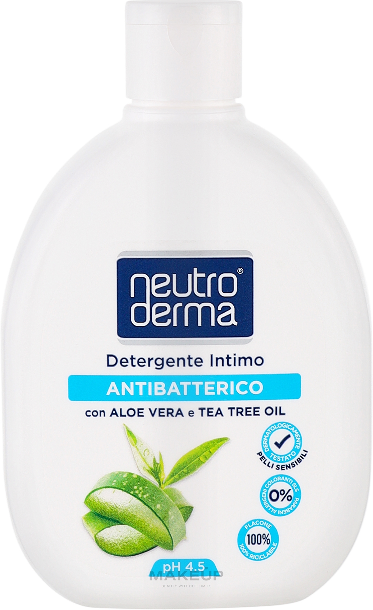 Гель для интимной гигиены с алоэ вера и маслом чайного дерева - Neutro Derma — фото 250ml