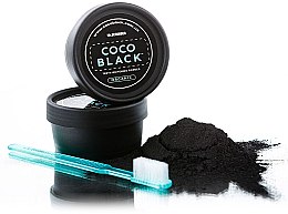 Черный порошок для отбеливания зубов - Mr.Scrubber Coco Black — фото N2