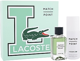 Lacoste Match Point - Набор (edt/100ml + deo/spray/150ml) — фото N1