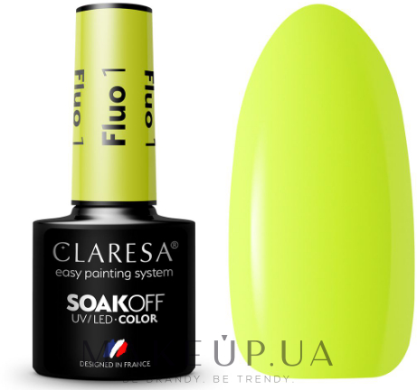 Гель-лак для нігтів - Claresa Fluo Soak Off UV/LED Color — фото 1