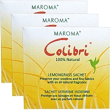 Парфумерія, косметика Ароматичні саше "Лемонграс" - Maroma Colibri Square Sachet Lemongrass