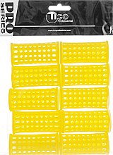 Бігуді пластикові, d30 мм, жовті - Tico Professional — фото N1