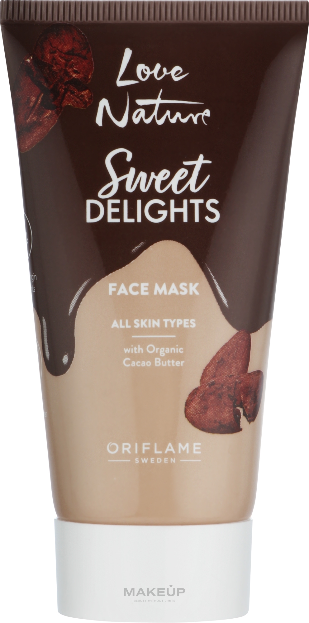 Маска для лица с органическим маслом какао - Oriflame Love Nature Sweet Delights Face Mask — фото 50ml