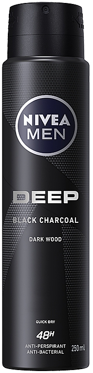 Дезодорант-антиперспірант спрей для чоловіків - NIVEA MEN Deep Antiperspirant Deodorant Spray — фото N2