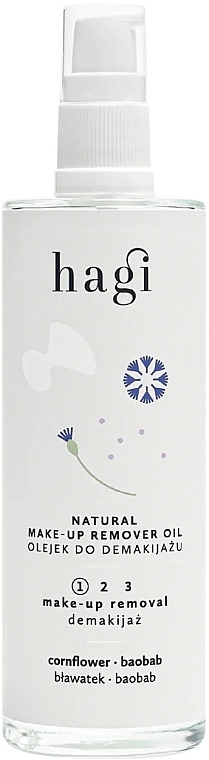 Натуральное масло для снятия макияжа - Hagi Natural Make-Up Remover Oil — фото N1