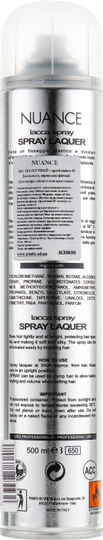 Лак "Екологічний" нормальної фіксації для укладки волосся  - Punti di Vista Nuance Lacca Spray CP — фото N2