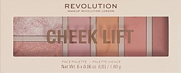 Палетка для макияжа - Makeup Revolution Cheek Lift Face Palette — фото N1