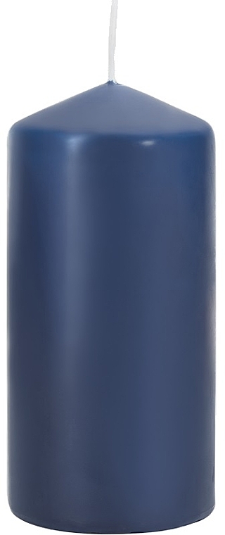 Свеча цилиндрическая 60x120 мм, синяя - Bispol — фото N1