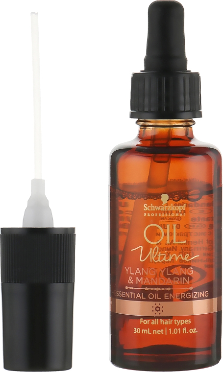 Тонізувальна ефірна олія з мандарином та іланг-ілангом - Schwarzkopf Professional Oil Ultime Essential Oil Energizing — фото N3