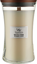 Ароматическая свеча в стакане - WoodWick Hourglass Candle White Tea & Jasmine — фото N2