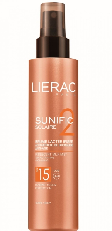 Молочко-вуаль перламутровое - Lierac Sunific 2 Brume Lactee Irisee SPF 15