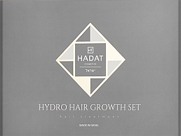 Парфумерія, косметика Набір "Для росту волосся" - Hadat Cosmetics Hydro Hair Growth Set (shm/70ml + cond/70ml + mask/70ml + bag)