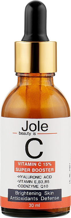 Сироватка-бустер для обличчя - Jole Vitamin C 15% Super Booster — фото N2