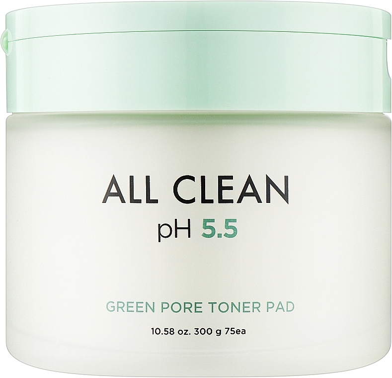 Очищувальні тонер-педи для обличчя - Heimish All Clean pH 5.5 Green Pore Toner Pad