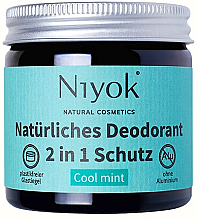 Натуральний кремовий дезодорант "Cool mint" - Niyok Natural Cosmetics — фото N1