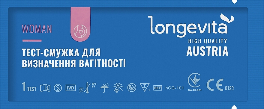 УЦЕНКА Тест-полоска для определения беременности №1 (эконом) - Longevita Woman * — фото N1