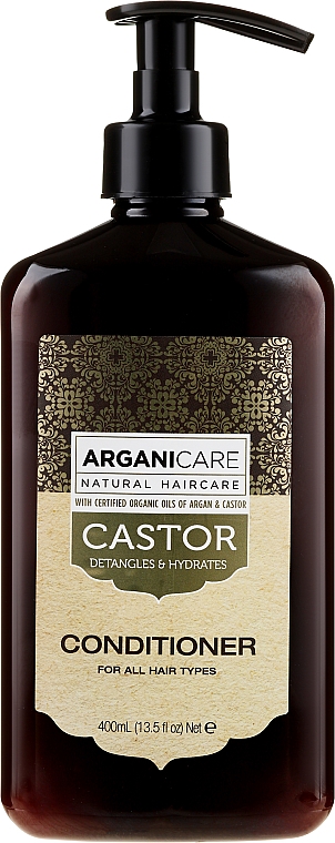 Кондиціонер для росту волосся - Arganicare Castor Oil Conditioner — фото N1
