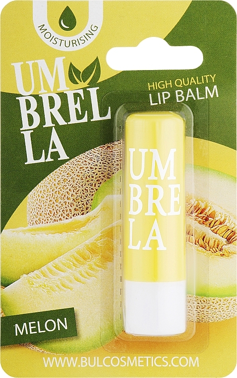 Бальзам для губ в блистере "Диня" - Umbrella High Quality Lip Balm Melon — фото N1