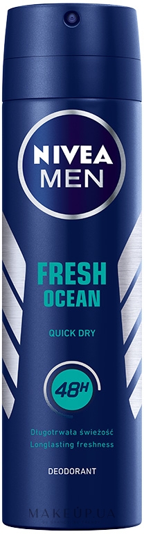 Дезодорант - NIVEA MEN Fresh Ocean 48H Quick Dry Deodorant — фото 150ml