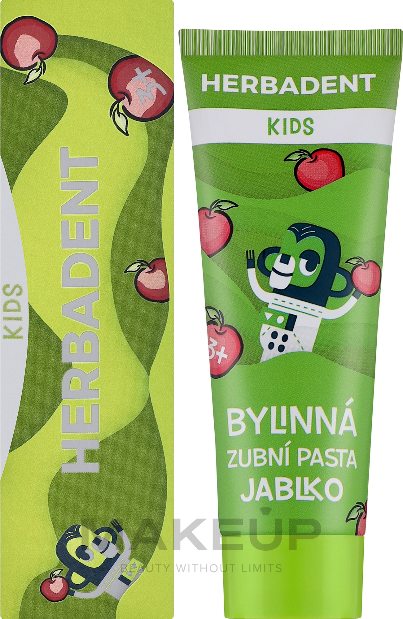 Зубная паста детская со вкусом яблока - Herbadent Kids Apple Toothpaste — фото 75g