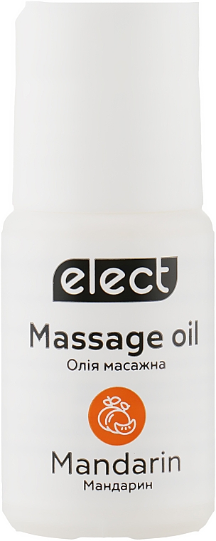 Масажна олія "Мандарин" - Elect Massage Oil Mandarin (міні) — фото N1