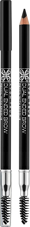 Олівець для брів зі щіточкою - Avon True Dualended Brow Pencil — фото N1