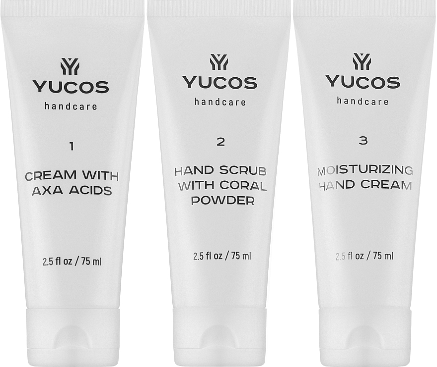 Набір - Yucos Silk Manicure (cr/hand/75ml + scrub/hand/75ml + cr/75ml) — фото N3