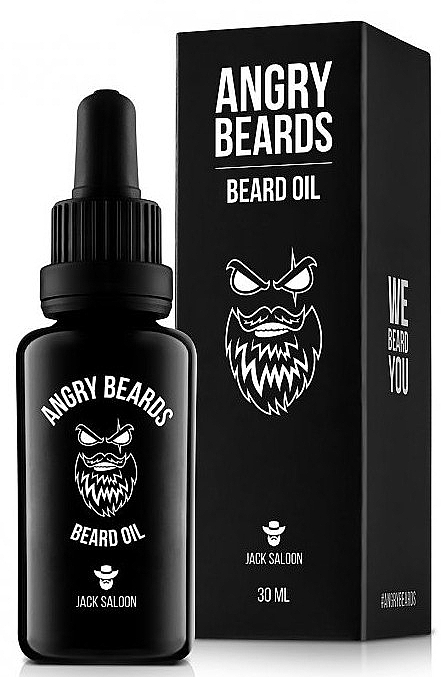 Масло для бороды - Angry Beards Jack Saloon Beard Oil — фото N1