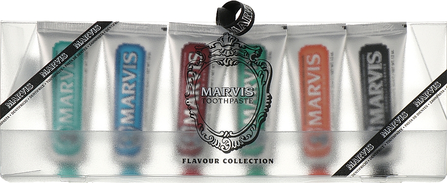 Набор зубных паст - Marvis Toothpaste Flavor Collection Gift Set (toothpast/6x25ml) — фото N1
