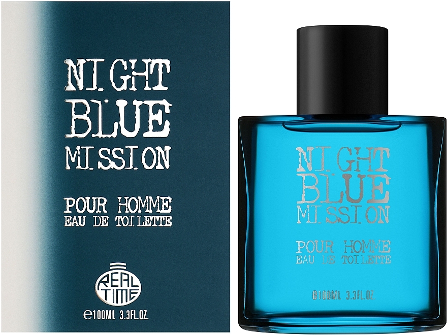 Real Time Night Blue Mission Pour Homme - Туалетная вода — фото N2