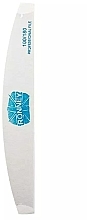 Духи, Парфюмерия, косметика Пилочка для ногтей, 100/180, белый, полумесяц - Ronney Professional Premium Half Moon Nail Files