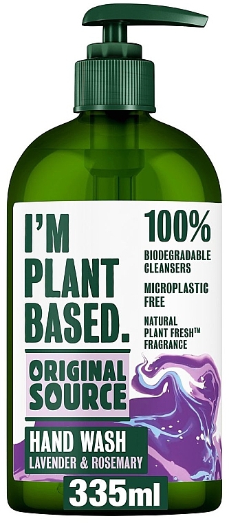 Рідке мило для рук - Original Source I'm Plant Based Hand Wash Lavender And Rosemary — фото N1