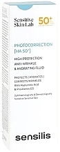 Солнцезащитный флюид для лица - Sensilis Photocorrection HA 50+ High Protection Anti-Wrinkle & Hydrating Fluid — фото N1