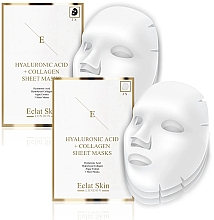 Набір - Eclat Skin London Hyaluronic Acid & Collagen (f/mask/3x3pcs) — фото N1