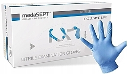 Нитриловые перчатки, размер M, синие - Medasept Nitrile Examination Gloves  — фото N1