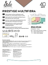 Колготки женские "Prestige Multifibra", 40 Den, glace - Siela — фото N2