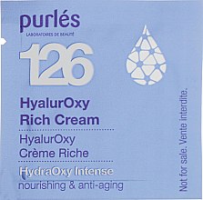 Гіалуроновий крем зволожувальний і живильний - Purles 126 HydraOxy Intense HyalurOxy Rich Cream (пробник) — фото N2