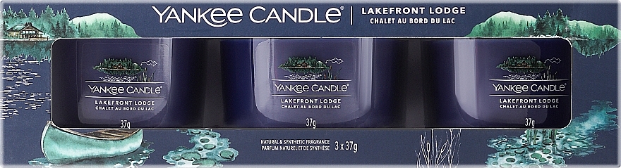 Набір - Yankee Candle Lakefront Lodge (candle/3x37g) — фото N1