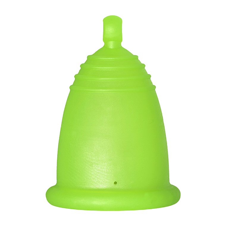 Менструальна чаша з кулькою, розмір М, зелена - MeLuna Classic Menstrual Cup Ball — фото N1