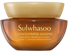 Антивіковий концентрований крем для обличчя з женьшенем - Sulwhasoo Concentrated Ginseng Renewing Cream EX Classic (міні) — фото N1